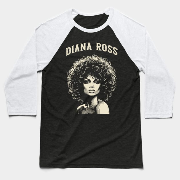 Diana Ross Baseball T-Shirt by Yopi